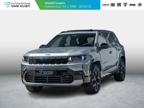 Jeep Compass First Edition 74 kWh | Adapt. Cruise | Camera | Carplay | 20" | Elektr. A-Klep | Navi | Winter Pack | Schuif/Kanteldak | Premium Pack | Conv. Pack | Warmtepomp