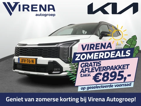 Kia Sportage 1.6 T-GDi Hybrid GT-PlusLine AUTOMAAT DEMO - Stoel ventilatie - Stoel/Stuur verwarming - Head-up display - Matrix led koplampen - Adaptive cruise control - Electrische achterklep - Harman Kardon Speakers - Geheugen - Fabrieksgarantie t/m 19-09-2032
