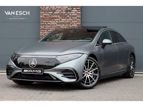 Mercedes-Benz EQS 450+ AMG Line Premium+ 108 kWh | SoH 98,58% | Luchtvering | Achterasbesturing | Distronic+ | Burmester | Stoelventilatie | Massage | Digital Light | Panoramadak | HUD | Verwarmd Stuurwiel |