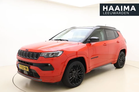Jeep Compass 4xe 240 Plug-in Hybrid Electric S Automaat | Lederen bekleding | Navigatie | Stoel & Stuurverwarming | Climate control | Zwart dak | Extra getint glas | Parkeersensoren