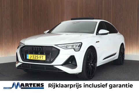 Audi e-tron Sportback 50 313pk quattro S edition 71 kWh SOH 98% Camera Stoelverwarming Matrix LED Luchtvering Memory Virtual Cockpit Panoramadak Navigatie 2x S-Line