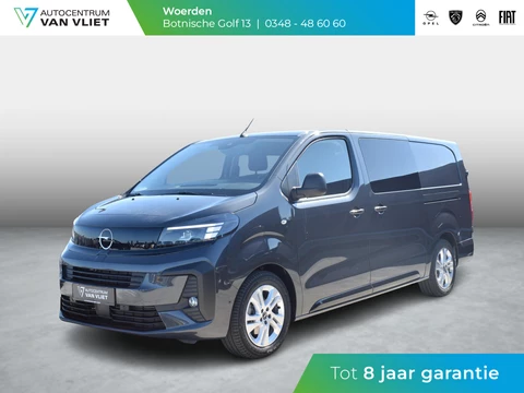 Opel Vivaro Electric 75 kWh Dubbele Cabine | tot 8 jaar garantie | 2x schuifdeur | Dynamic Comfort NAV Pakket | Comfort Pakket |  Exterieur pakket | Winterpakket | Betimmering | LM velgen | Rijklaarprijs
