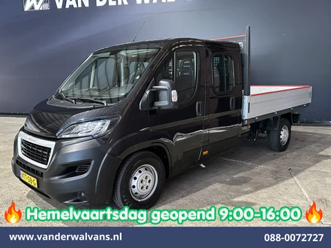 Peugeot Boxer 2.2 Blue HDi 140pk Pick-up 7 Persoons Dubbele cabine open laadbak Euro6 Airco | 7-Zits | 3000kg trekvermogen / 1253kg laadvermogen