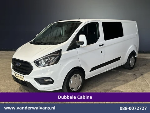 Ford Transit Custom 2.0 TDCI 130pk Automaat L2H1 Dubbele Cabine Euro6 Airco | 6-Zits | Camera | Navigatie | Apple Carplay | LED Android Auto, Adaptieve Cruisecontrol, Stoelverwarming, Verwarmde voorruit, Trekhaak, Achterklep