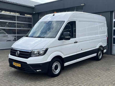 Volkswagen Crafter 35 2.0 TDI L3H3/L2H2 Werkplaatsinrichting Kastinrichting Servicewagen Omvormer Standkachel Airco Cruise controle Tekhaak 3000kg Camera Telefoonverbinding 1e eigenaar Dealer onderhouden Euro 6 Ex overheid