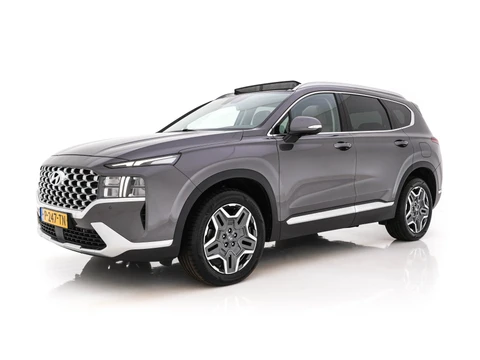 Hyundai Santa Fe 1.6 T-GDI Comfort Smart Sky AWD [ 7-Pers. ] {SoH-100%} (Plug-In) (INCL-BTW) *PANO | LEATHER | FULL-LED | ADAPTIVE-CRUISE | BLINDSPOT | MEMORY-PACK | DIGI-COCKPIT | SHIFTPADDLES | PRIVACYGLASS | NAVI-FULLMAP | KEYLESS | TOWBAR | CARBON | 19''ALU*