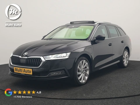 Škoda Octavia Combi 1.4 TSI iV PHEV Business Edition 204pk Dealer O.H. | Panodak | Adaptive Cruise | Voorstoelen Verwarmd | Crystal LED | Keyless | Apple Carplay | Sfeerverlichting | Navigatie | DAB | Plug In Hybrid |