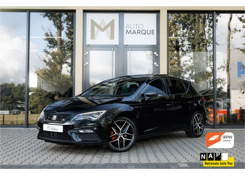 SEAT Leon 1.4 EcoTSI 150PK DSG Aut. | FR | Panoramadak | Elektrische Stoelen Leder | Virtual Cockpit | Full LED | 18" LM Velgen | Stoelverwarming | SEAT Sound | Adaptieve Cruise Control | Afneembare Trekhaak | Comfort Access |
