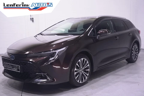 Toyota Corolla Touring Sports Hybrid 200 Business Plus navigatie camera stoel/stuur-verwarming half-lederen bekleding apple-carplay private-glas lane-assist groot-licht assist stuurbediening