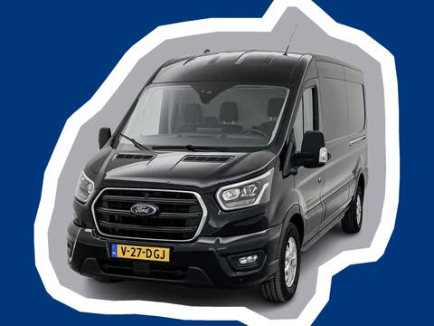 Ford Transit 350 2.0 TDCI L3H2 Limited Schuifdeur L+R 360° camera Adaptieve cruise control Navigatie Carplay Trekhaak