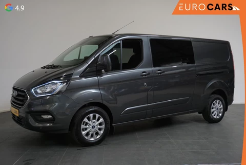 Ford Transit Custom 300 2.0 TDCI L2H1 Limited Dubbele Cabine Navigatie Airco 2 Schuifdeuren Trekhaak Parkeersensoren Apple Carplay Android auto DAB
