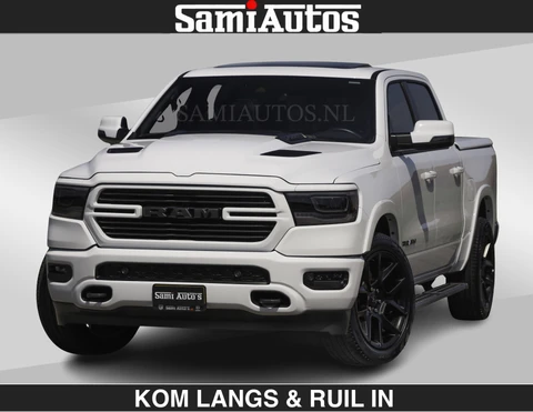 Dodge Ram Pick-Up DEMO | SPORT V8 5.7 402PK | Krachtige Hemi | Panorama Dak | 12' Scherm Comfortabele Dubbele Cabine met Royale 5 Zitplaatsen | NIEUW EN BPM vrij | Nu Leverbaar uit Voorraad | Nr 2529 - 1277 | De specialist in Amerikaanse pick‑ups in Nederland en Europa.