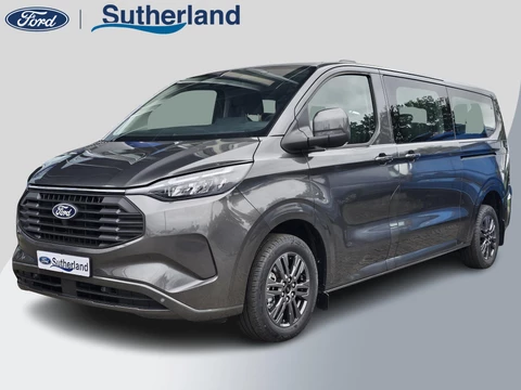 Ford Transit Custom 340 2.5 PHEV L2H1 Limited zuid | 233pk | Kombi | Incl. BTW/BPM | Dubbele zijschuifdeur | Privacy Glass | Inklapbare trekhaak | 17 inch lichtmetalen velgen | Driver Assistance Pack Premium | Verwarmbaar stuurwiel