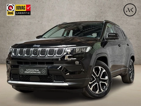 Jeep Compass 4xe 190 Plug-in Hybrid Electric Night Eagle 190Pk Automaat (VIRTUAL COCKPIT, APPLE CARPLAY, GROOT NAVI, 360 CAMERA, LEDER, GETINT GLAS, SPORTSTOELEN, ADAPTIVE CRUISE, NIEUWSTAAT)