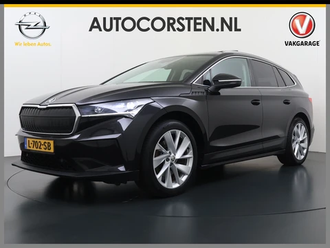 Škoda Enyaq iV 80 Warmtepomp Soh 89% Panoramadak Adap.Cruise 3-Zone Ecc Camera Stoel+Stuurverwarming Draadloze telefoonlader Elek.Achterklep Keyless Matrix Led File assistent Lmv 20"