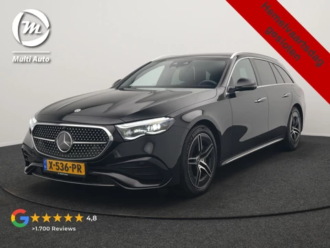 Mercedes-Benz E-Klasse Estate 300 e AMG Line PHEV 313pk INCL BTW Dealer O.H. | Trekhaak Af Fabriek | Adaptive Cruise | 360 Camera | Digital Light | Alcantara Sportstoelen Memory & Verwarmd | Sfeerverlichting | Keyless | Blis | Navigatie | DAB | Plug In Hybrid |