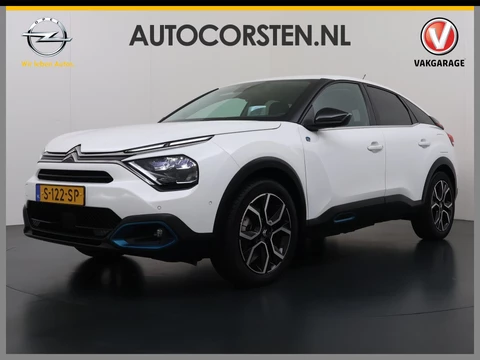 Citroën ë-C4 Shine Pack Business 50kWh Warmtepomp Leder+Verwarmd Head-Up SOH 95% Adap.Cruise 3D-Navi 360°Camera Apple Carplay Android Auto Ecc HiFi-audio Pdc Stuurverwarming Keyless Lane Assist Privacy Glas Led Lmv DAB Regen-Lichtsensor 1e Eigenaar Origineel Nederlandse Auto