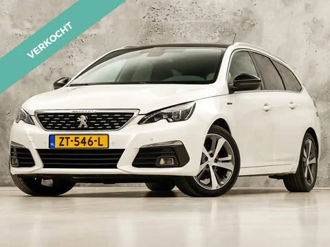 Peugeot 308 SW 1.2 PureTech GT-line Sport (GROOT NAVI, SPORTSTOELEN, PANORAMADAK, LM VELGEN, TREKHAAK, GETINT GLAS, NIEUWE APK, NIEUWSTAAT)