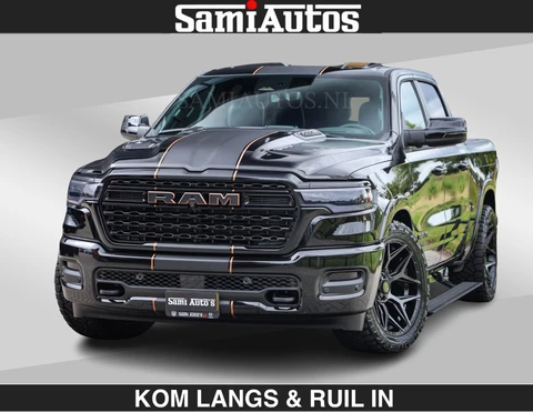 Dodge Ram Pick-Up LIMITED SPORT H.O 540 PK | Massage + Full Option | De Meest Luxe en Volle in zijn Klasse | Comfortabele Dubbele Cabine met Royale 5 Zitplaatsen | BPM vrij | Nu Leverbaar uit Voorraad | Voorraad Nr 2355 - 5149 | De specialist in Amerikaanse pick‑ups in Nederland en Europa.