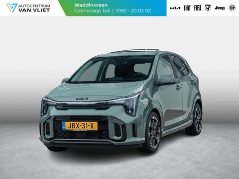 Kia Picanto 1.0 DPI GT-Line | Automaat | 16" | Navi | Clima | Stoel&Stuur Verw. | PDC | Camera l Zwarte logo's