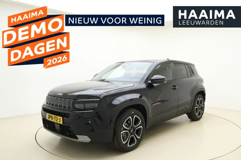 Jeep Avenger Summit 54 kWh | € 13.000 demo voordeel! | Panoramschisch schuif/ kanteldak | Stoel & Stuurverwarming | Navigatie | Electrische achterklep | Camera | Keyless
