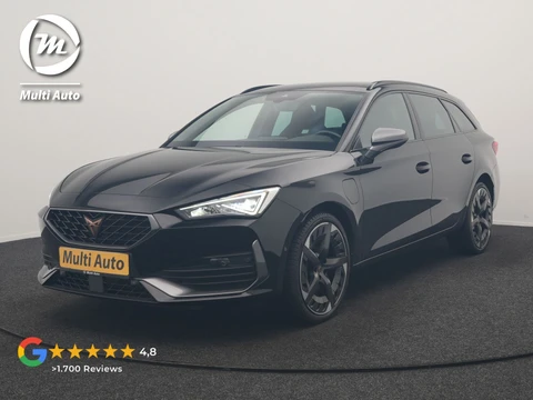 CUPRA Leon Sportstourer 1.4 e-Hybrid VZ PHEV 245pk Dealer O.H | Trekhaak Af Fabriek | Camera | Sfeerverlichting | Sportstoelen & Stuur Verwarmd | Apple Carplay | Keyless | Virtual | Navigatie | DAB | 19"L.M | Cruise Control | Plug In Hybrid |