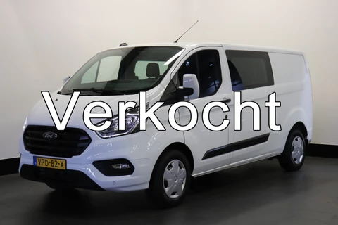 Ford Transit Custom 2.0 TDCI 130PK L2 Dubbele Cabine EURO 6 - Airco - Navi - Cruise - Trekhaak - € 18.950,- Excl.