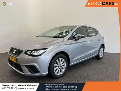 SEAT Ibiza 1.0 TSI 110 pk DSG Urban Silver Full LED Navi 9,2 inch CarPlay Climatronic PDC Cruise Lane Assist Front Assist DAB+ 15 inch LMV