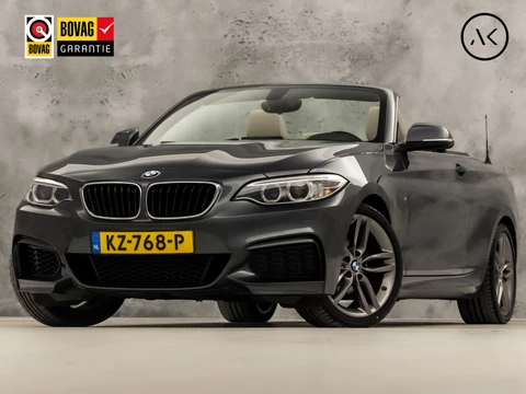 BMW 2 Serie 218i M Sport High Executive Automaat (GROOT NAVI, M PAKKET, DEALER ONDERHOUDEN, LEDER, STOELVERWARMING, SPORTSTOELEN, WINDSCHERM, XENON, NIEUWE APK, NIEUWSTAAT)