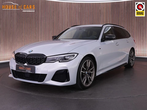 BMW 3-serie M340i xDrive Touring 374pk High Executive |Hockenheim Silver|M-sport stoelen|Laser LED|HUD|Apple Carplay|parkeercamera|stoelverwarming|ACC|19" lichtmetalen velgen|