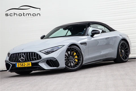 Mercedes-Benz SL Roadster AMG 63 4MATIC+ Premium, Achterasbesturing, Burmester, MANUFAKTUR Alpin Grey 585pk 2022