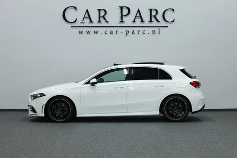 Mercedes-Benz A-klasse 250 AMG Line LED/SFEER/PANO/HALF LEER+S.VERWARMING/19" LMV/PDC/CRUISE/ECC/12 MND GARANTIE!