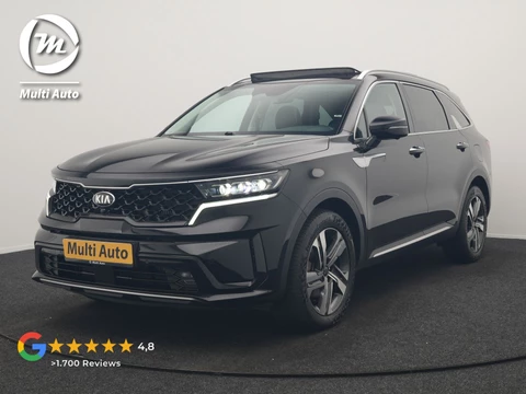 Kia Sorento 1.6 T-GDI 4WD DynamicPlusLine 265pk Dealer O.H. | Trekhaak Afn. | Panodak | Adaptive Cruise | 360 Camera | Bose Audio | Lederen Sportstoelen & Stuur Verwarmd | Keyless | Blis | Sfeerverlichting | Apple Carplay | Navigatie | DAB | Plug In Hybrid |