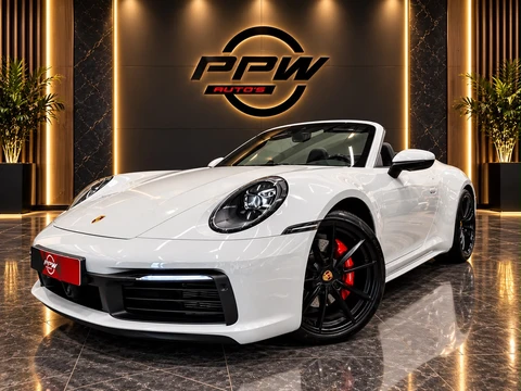 Porsche 911 Cabrio 3.0 Carrera S KRIJT/SPORT-CHRONO/PASM/VENTILATIE+MEMORY/4 WIELBESTURING/SPORT-UITLATEN/PDLS-LED/ACC/360AMERA/BOSE/AMBIENT/PORSCHE-DEALER HISTORIE/BTW-AUTO