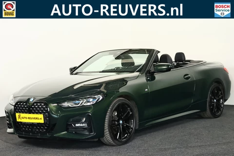 BMW 4 Serie Cabrio 420i M-Sport (Sanremo Groen) / Leder / Laser-LED / Cam / CarPlay