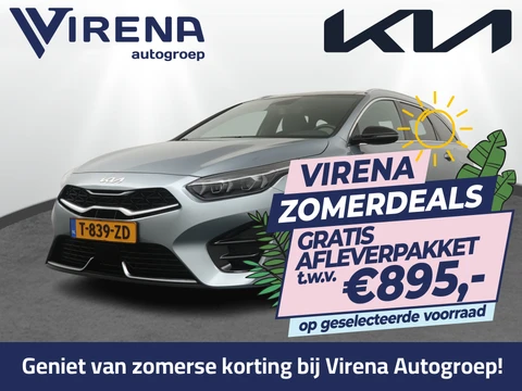 Kia Ceed Sportswagon 1.5 T-GDi GT-Line AUTOMAAT - Automatische Achterklep - Schuif/kantel dak - Navigatie - Keyless entry - Apple Carplay/Android Auto - Adaptive cruise control - Achteruitrij camera - Stoel/Stuur verwarming - Fabrieksgarantie tot 10-2030