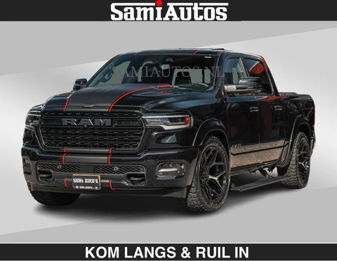 Dodge Ram Pick-Up HULK PACKAGE | Limited Night H.O 540HP 706Nm | Massage + Full Option | De Meest Luxe en Volle in zijn Klasse | Hulk Pack is meer prijs | Comfortabele Dubbele Cabine met Royale 5 Zitplaatsen | BPM vrij | Nu Leverbaar uit Voorraad | Voorraad Nr 2353 - 5412 | De specialist in Amerikaanse pick‑ups in Nederland en Europa.