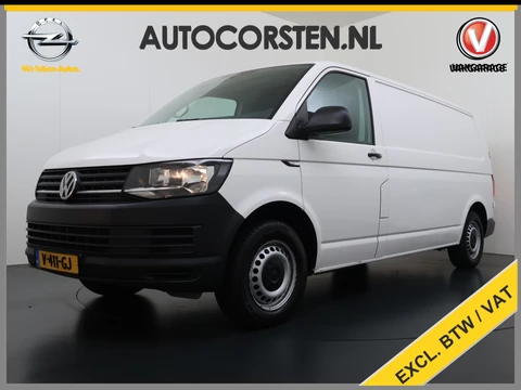 Volkswagen Transporter 2.0TDI L2H1 150pk Ecc Trekhaak Cruise-Control Verwarmde-Voorruit EURO6 Kasten-bouw Betonplex Comfortline Elektr. Ramen Centr.Vergrendeling Automatische Verlichting 2.500 kg trekvermogen