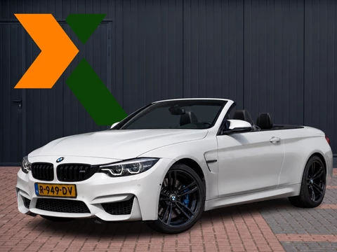BMW 4-serie Cabrio M4 | M-Performance uitlaat | H&K Surround | Adap M- onderstel | Hud Display | Nav Proff | 360 Cam | Lane Assist | Nekverwarming | Stuur- Stoelverw | BMW Onderhouden | 2 eig