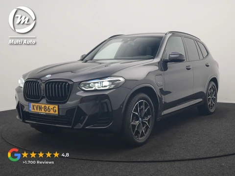 BMW X3 xDrive30e M Sport PHEV 293pk Dealer O.H | Trekhaak Af Fabriek | Camera | Cruise Control | Lederen Sportstoelen Verwarmd | Sfeerverlichting | Apple Carplay | Navigatie | Virtual | DAB | 19"L.M | Plug In Hybrid |