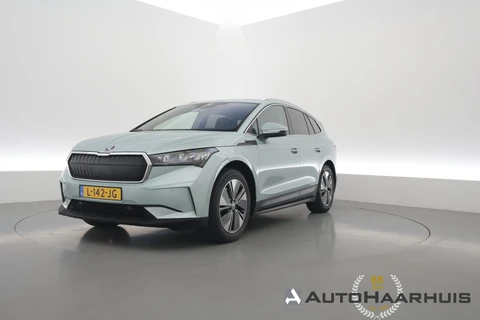 Škoda Enyaq iV 60 | RIJKLAAR!! | SOH 89% | Warmtepomp | Adapt. Cruise | Trekhaak | Stoel- Stuurverw. | Memory | Keyless
