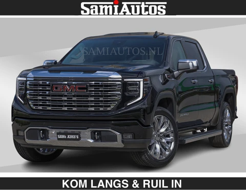 GMC Sierra DENALI 6.2 V8 426PK €79950,- excl | Full Option | De Meest Luxe Pick-Up in zijn Klasse | Comfortabele Dubbele Cabine met Royale 5 Zitplaatsen | BPM vrij | Nu Leverbaar uit Voorraad | Voorraad Nr 2252 | De specialist in Amerikaanse pick‑ups in Nederland en Europa.