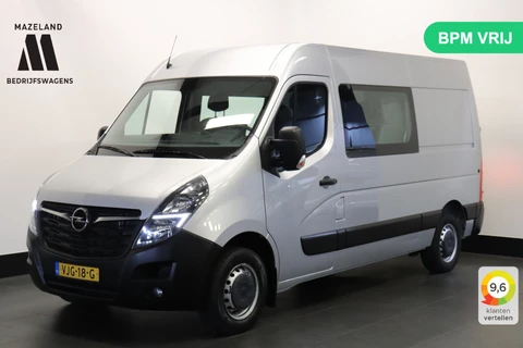 Opel Movano 2.3 Turbo L2H2 150PK Dubbele Cabine EURO 6 - Airco - Navi - Cruise - €18.950,- Excl.