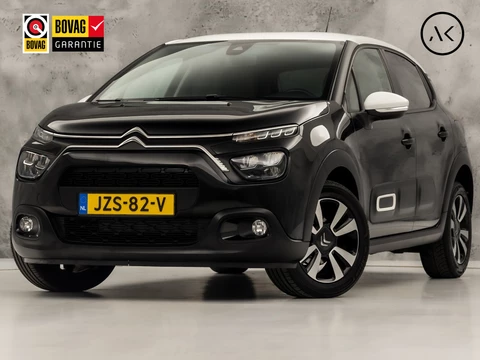 Citroën C3 1.2 PureTech Shine Sport Automaat (APPLE CARPLAY, GROOT NAVI, CAMERA, LEDER, STOELVERWARMING, SPORTSTOELEN, GETINT GLAS, CRUISE, NIEUWSTAAT)
