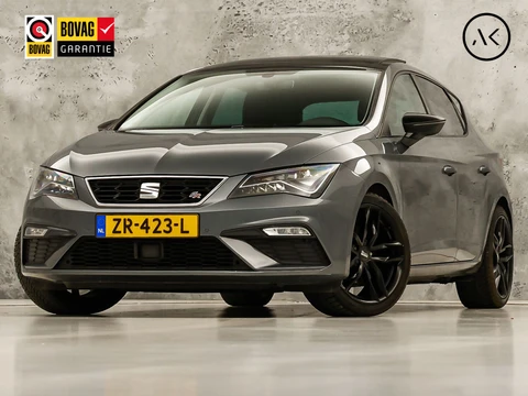 SEAT Leon 1.4 TSI FR Intense Sport 150Pk Automaat (SCHUIFDAK, APPLE CARPLAY, KEYLESS, CAMERA, STOELVERWARMING, LEDER/ALCANTARA, GETINT GLAS, LED KOPLAMPEN, MODE KNOP, CRUISE, SFEERVERLICHTING, NIEUWSTAAT)