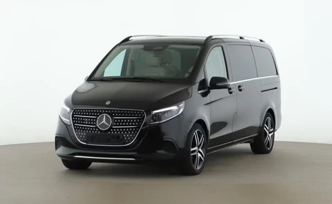 Mercedes-Benz V-Klasse 300 Benzine L2 Avantgarde Grijs Kenteken Leder Panoramadak Distronic Stoelkoeling Burmester 19 Inch