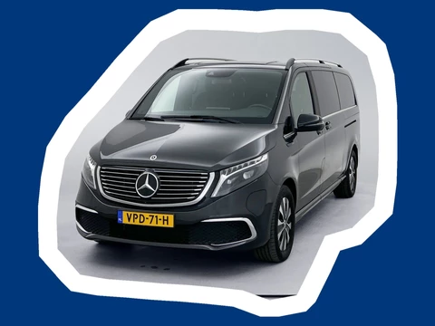 Mercedes-Benz EQV 300 L3 90kWh DC Burmster Dubbele cabine Grijs kenteken Elektrische deuren Leder Distronic