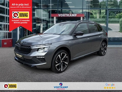 Škoda Kamiq 1.5 TSI DSG MONTE CARLO NAVI/GLASDAK/TREKHAAK/CAMERA/ACC/STUUR-STOELVERW/CARPLAY