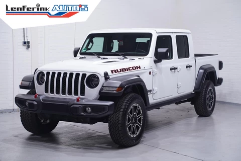 Jeep Gladiator 3.6 V6 285 pk Rubicon Grijs Kenteken 2-Zits Navi Leder Zwart, Adapt. Cruise, Targa Dak, Trekhaak, Uniek