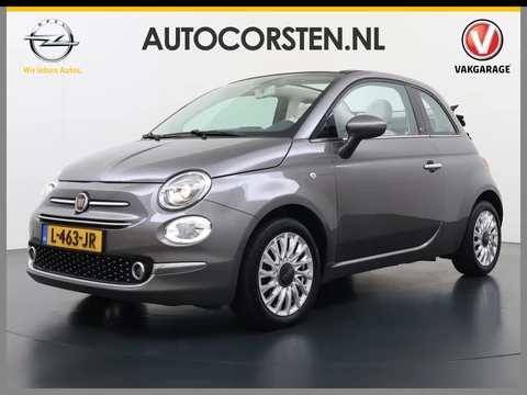 Fiat 500C Cabrio 86PK Navi Airco Pdc Bluetooth TwinAir Lounge All Season Banden Lmv Led ASR